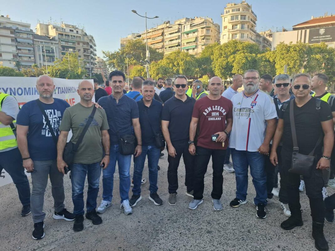 Παρούσα η Ένωση Αστυνομικών Υπαλλήλων Αχαΐας στη διαμαρτυρία των ενστόλων στη ΔΕΘ